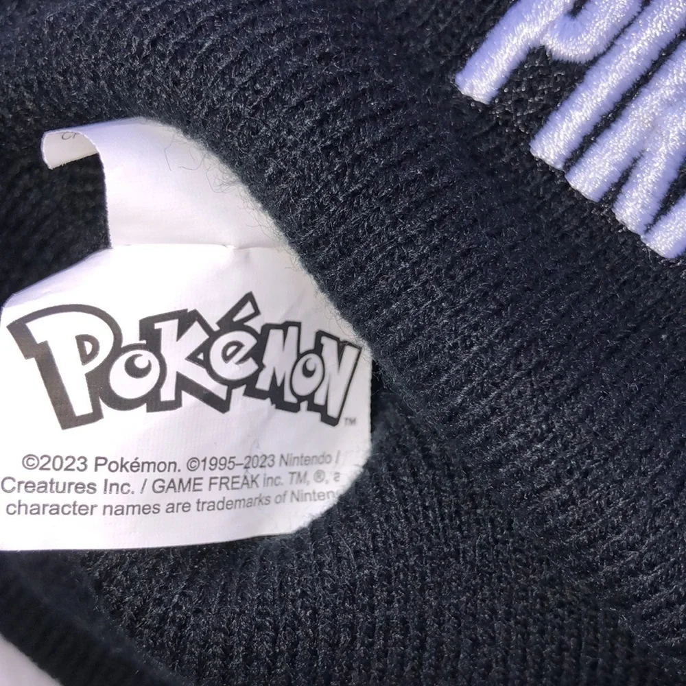 Pokémon Pikachu Black Beanie Hat